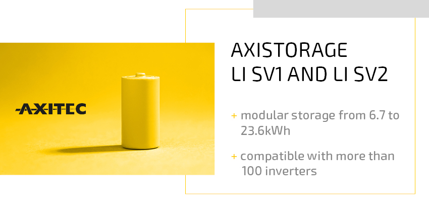 Axitec Axistorage, Info about the storage systems Li SV1 and Li SV2